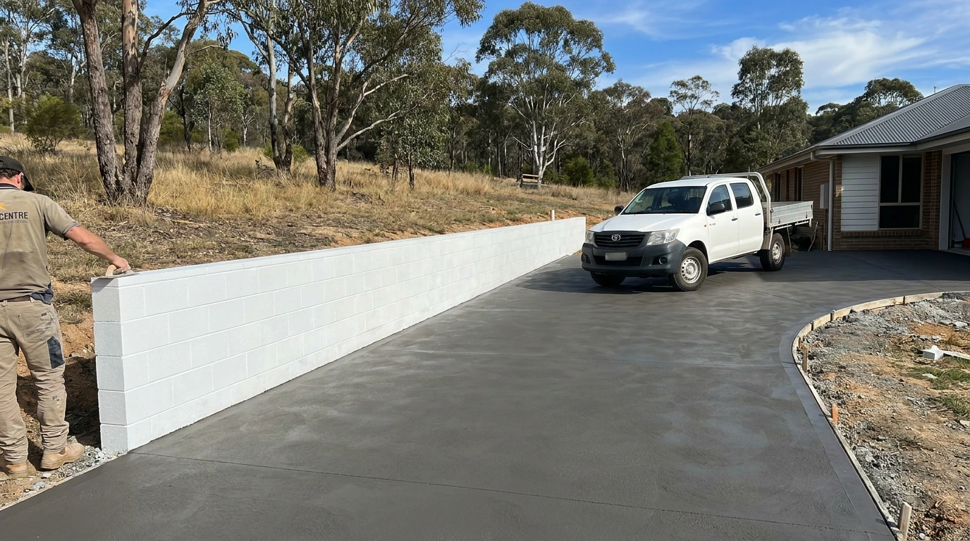 Besser Block Retaining Walls job site prepared and completed by Retain by Theo in the Illawarra