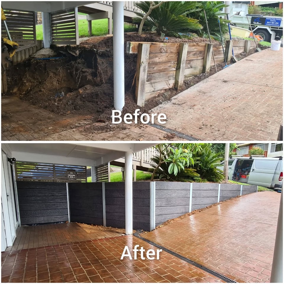 Landscaping designed and built by Retain by Theo across Wollongong and the Illawarra