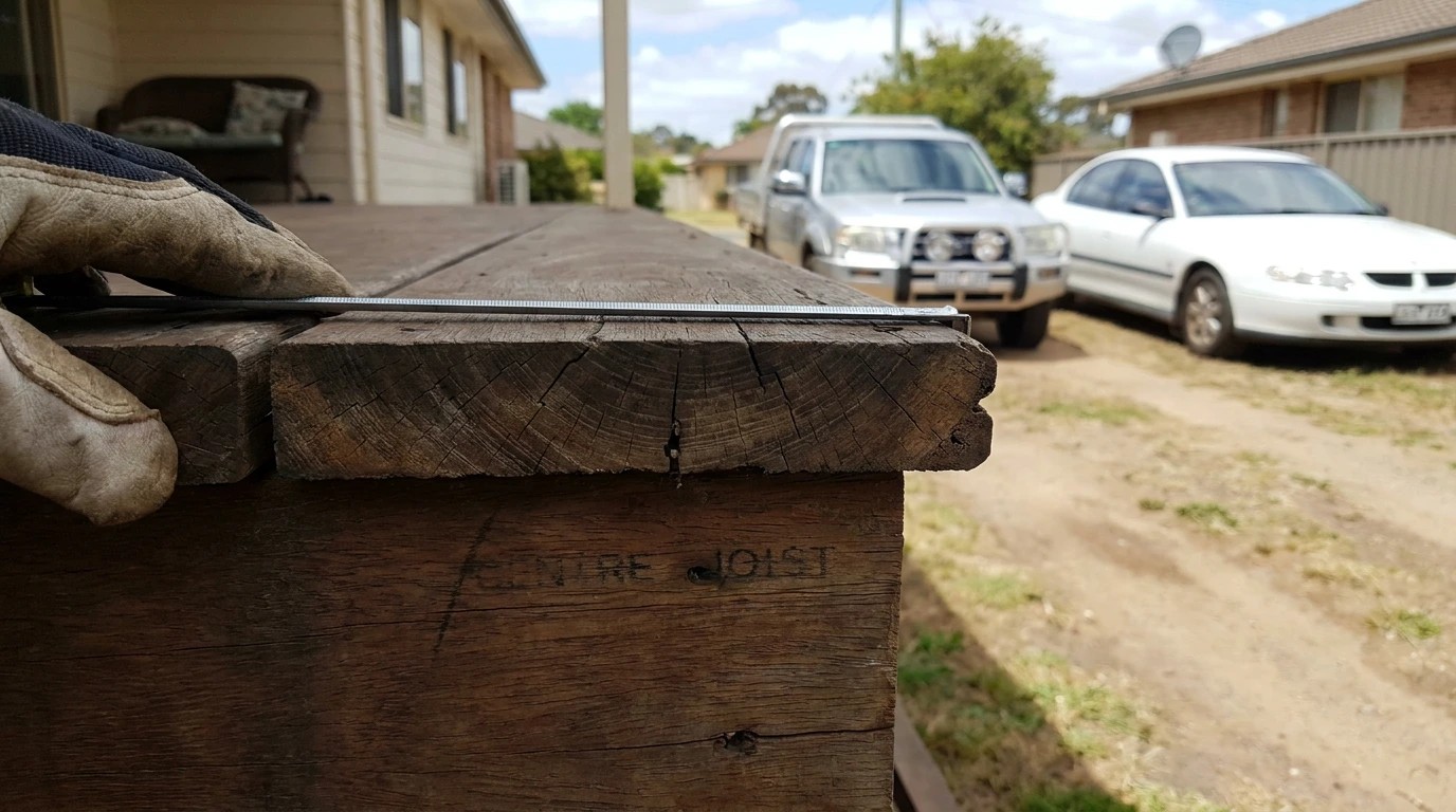 Deck Builder under construction on an Illawarra site by Retain by Theo